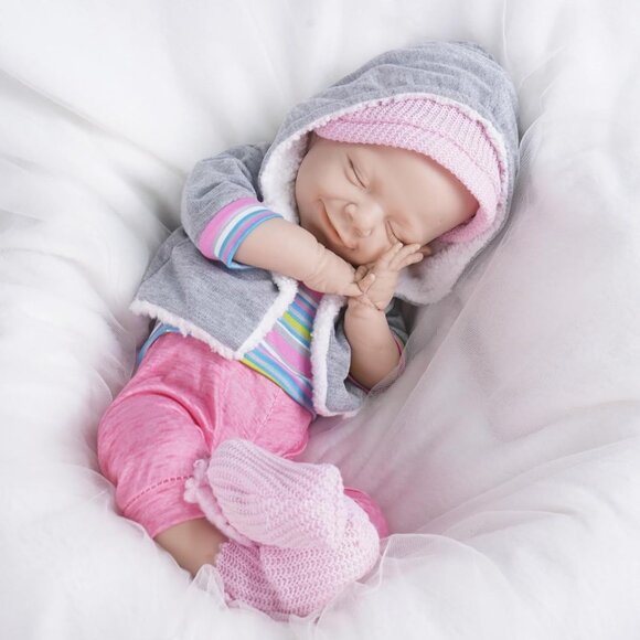 🆕 Full Body Platinum Silicone Baby Dolls Newborn Bella-ivory Reborn Baby Girl - Picture 3 of 8